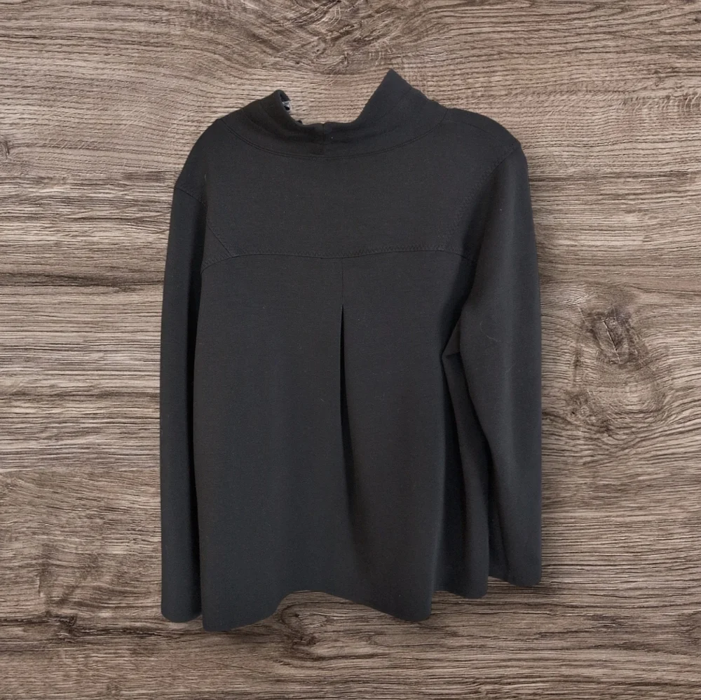 SPANX Charcoal Gray Turtleneck Pullover - Picture 6 of 7
